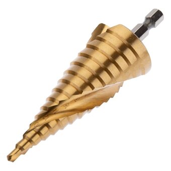  Сверло KRANZ KR-12-6613 по металлу ступенчатое Титан 4,0-32,0мм 102 mm 65 HRC Р6М5 TiN 