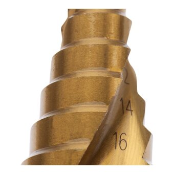  Сверло KRANZ KR-12-6613 по металлу ступенчатое Титан 4,0-32,0мм 102 mm 65 HRC Р6М5 TiN 
