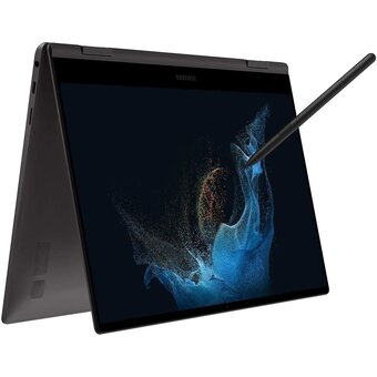  Ноутбук Samsung Galaxy Book 2 Pro NP930 (NP930QED-KB2IN) i7 1260P 16Gb SSD512Gb Intel Iris Xe graphics 13.3" AMOLED Touch FHD (1920x1080) Win11H Eng 