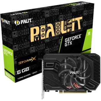  Видеокарта Palit StormX PCI-E 6144Mb (NE6166T018J9-161F) nVidia GeForce GTX1660 Ti 