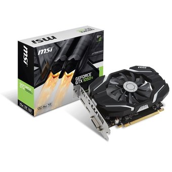  Видеокарта MSI GeForce GTX1050Ti OC 4GB (GTX 1050 TI 4G OCV1) 128bit GDDR5 (1341-1455/7008) DVI-D/HDMI 2.0b/DP 1.4 