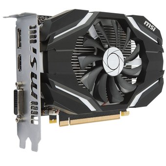  Видеокарта MSI GeForce GTX1050Ti OC 4GB (GTX 1050 TI 4G OCV1) 128bit GDDR5 (1341-1455/7008) DVI-D/HDMI 2.0b/DP 1.4 