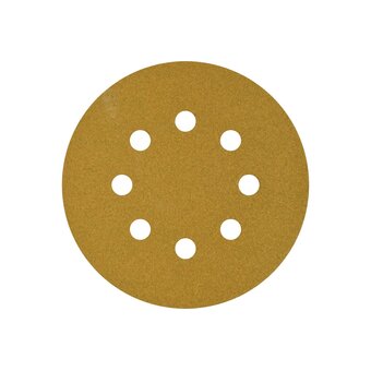 Шлифовальный круг на липучке ABRAFORM Gold Classic AF50-GC-128-8-240 P240 125мм 