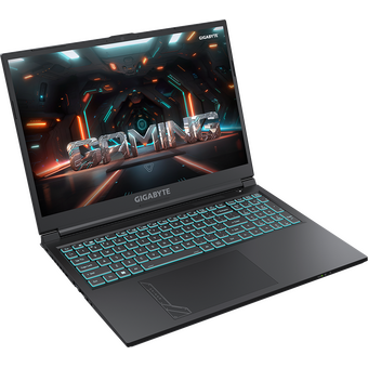  Ноутбук Gigabyte G6 (KF-G3KZ853SD) Core i7 12650H 16Gb SSD512Gb NVIDIA GeForce RTX4060 8Gb 16" IPS FHD+ (1920x1200) Free DOS black 