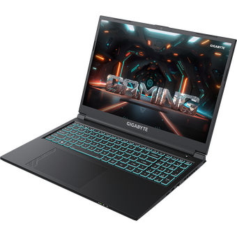  Ноутбук Gigabyte G6 (KF-G3KZ853SD) Core i7 12650H 16Gb SSD512Gb NVIDIA GeForce RTX4060 8Gb 16" IPS FHD+ (1920x1200) Free DOS black 