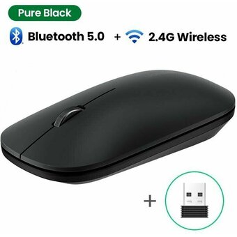  Мышь Ugreen MU001 90531 Portable Wireless 4000DPI 2.4G and Bluetooth Silence Desig Starry Black 