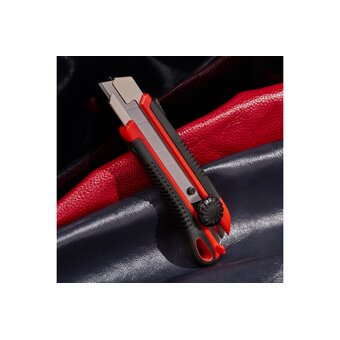  Нож Rexant 12-4919 с сегментированным лезвием 25мм, корпус ABS пластик обрезиненный 