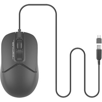  Мышь A4Tech Fstyler FM12ST (FM12ST Black) черный оптическая 1200dpi 