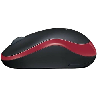  Мышь Logitech M186 (910-004133) черный/красный оптическая 1000dpi беспроводная 