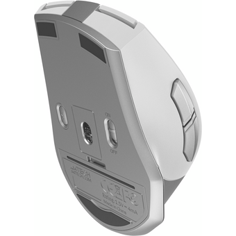  Мышь A4Tech Fstyler FB35S (FB35S USB Icy White) белый/серый оптическая 2000dpi беспроводная BT 