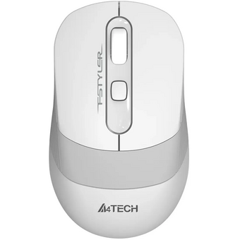  Мышь A4Tech Fstyler FG10CS Air (FG10CS Air Grayish White) белый/серый оптическая 2000dpi silent беспроводная 
