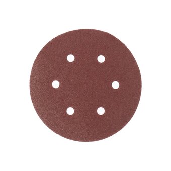  Круги абразивные Matrix 73839 на ворсовой подложке под липучку, перфорированные, P 100, 150 мм, 5 шт. 