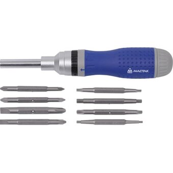  Отвёртка со сменными вставками Мастак 049-19B 19 в 1 