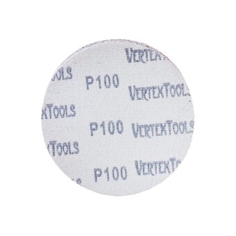  Круг абразивный под липучку Vertex Tools 12800-125-100 125мм Р100 