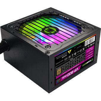  Блок питания GameMax VP-800-RGB 80+ ATX 800W, Ultra quiet 