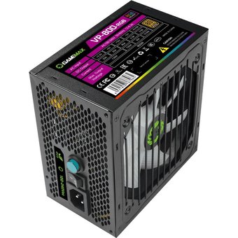 Блок питания GameMax VP-800-RGB 80+ ATX 800W, Ultra quiet 