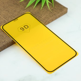  Защитное стекло 9D для iPhone 12 черное тех.пак 