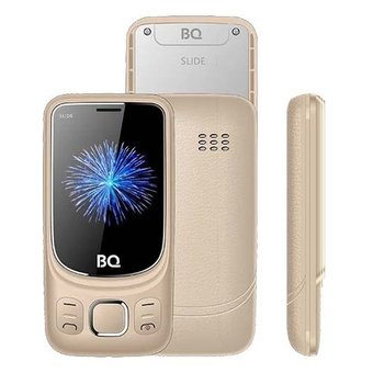  Мобильный телефон BQ BQM-2435 Slide золотой 