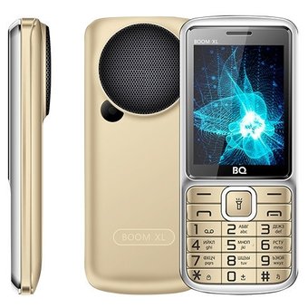  Мобильный телефон BQ BQM-2810 Boom XL+ золотой 