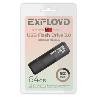  USB-флешка Exployd EX 64GB 630 Black 