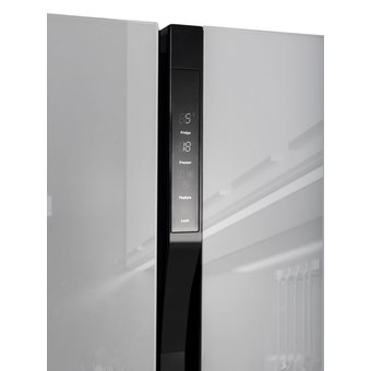 Холодильник Hyundai CS5003F белое стекло 