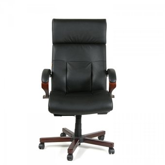  Офисное кресло Chairman 421 Россия кожа черная 