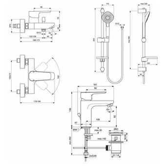  Набор для ванны Ideal Standard Ceraplan III BD005AA 