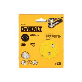  Шкурка шлифовальная Dewalt DT3113-QZ Д125 мм, 
