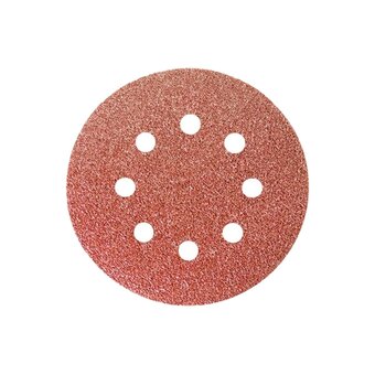  Круги абразивные Сибртех 738027 на ворсовой подложке под липучку, перфорированные, P 40, 125 мм, 5 шт. 