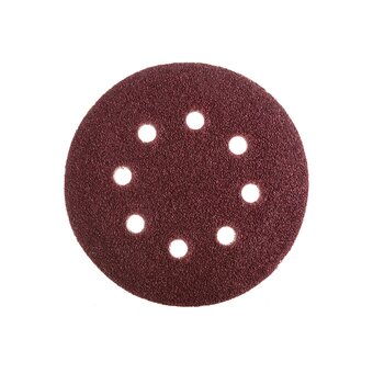  Круги абразивные Сибртех 738027 на ворсовой подложке под липучку, перфорированные, P 40, 125 мм, 5 шт. 