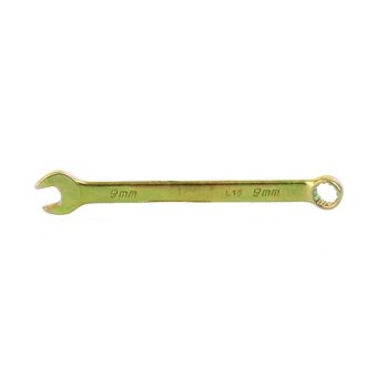  Ключ комбинированный Сибртех 14975 9мм, желтый цинк 