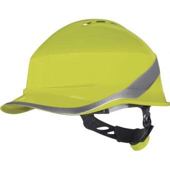  Каска защитная Delta Plus Diamond Vi Wind DIAM6WTRJAFL из АБС с вентиляцией лимонный 