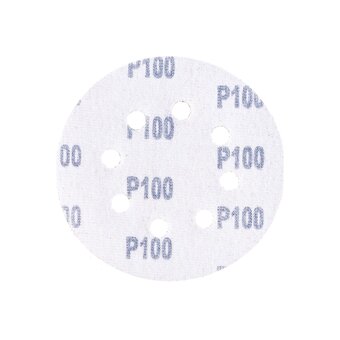  Круги абразивные Сибртех 738057 на ворсовой подложке под липучку, перфорированные, P 100, 125 мм, 5 шт. 