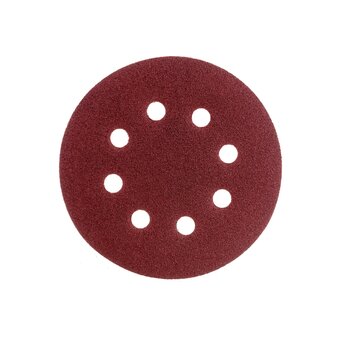  Круги абразивные Сибртех 738057 на ворсовой подложке под липучку, перфорированные, P 100, 125 мм, 5 шт. 