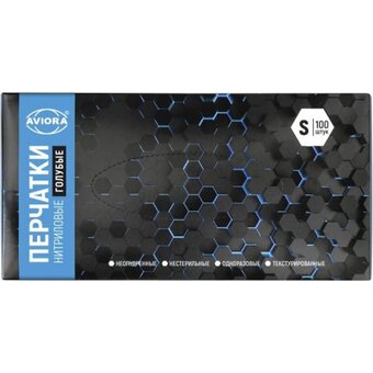  Перчатки нитриловые Aviora 402-657 4гр S 100шт 