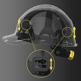  Каска защитная Delta Plus Diamond Vi Wind DIAM6WTRJAFL из АБС с вентиляцией лимонный 