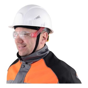  Комплект РОСОМЗ 78717+11530/1 каска СОМЗ-55 Визион Rapid белый с очками О15 Hammer Active plus 