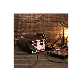  Паяльная станция REXANT 12-0729 3 в 1 паяльник+термофен+источник питания, 100-480 С 