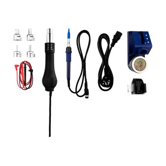  Паяльная станция REXANT 12-0729 3 в 1 паяльник+термофен+источник питания, 100-480 С 