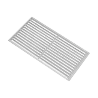  Решетка вентиляционная MAUNFELD Maan, прямоугольная, нержавеющая сталь/сатин 