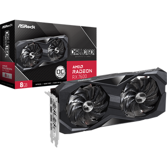  Видеокарта AsRock Radeon RX 7600 Challenger 8G OC (RX7600 CL 8GO) 