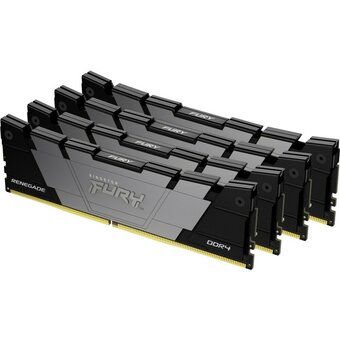  ОЗУ Kingston Fury Renegade Black KF432C16RB2K4/128 128GB3200MT/s DDR4 CL16DIMM (Kit of4) 