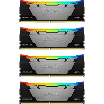  ОЗУ Kingston Fury Renegade RGB KF436C18RB2AK4/128 128GB 3600MT/s DDR4 CL18 DIMM (Kit of 4) 