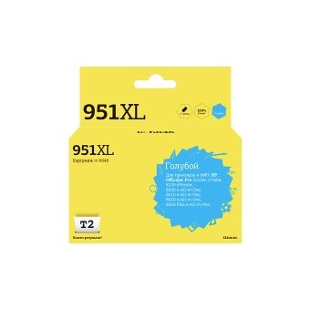  Картридж T2 CN046AE/№951XL (IC-H046) №951XL для HP Officejet Pro 8100/8600/8600 Plus/251dw/276dw, голубой, 1500 стр 