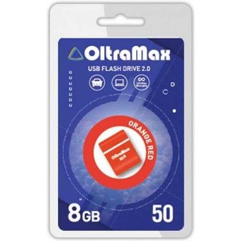  USB-флешка Oltramax OM 8GB 50 Orange Red 2.0 