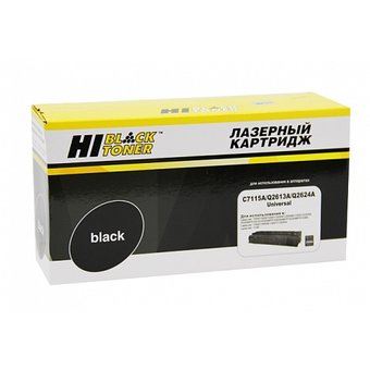  Картридж Hi-Black C7115A/Q2613A/Q2624A для HP LJ 1200/1300/1150 Univ c чипом, 2500 стр (200 130 160) 