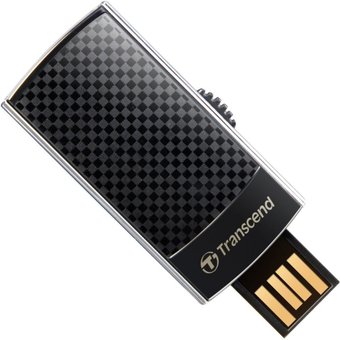  USB-флешка Transcend JetFlash 560 16GB USB 2.0, Хром/Черный (TS16GJF560) 