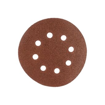  Круги абразивные Matrix 73805 на ворсовой подложке под липучку, перфорированные, P 100, 125 мм, 5 шт. 