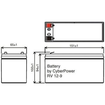  Аккумуляторная батарея CyberPower RV 12290W Professional UPS series 