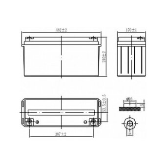  Аккумуляторная батарея DELTA Battery DTM 12150 L 